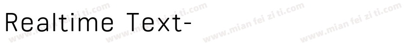 Realtime Text字体转换